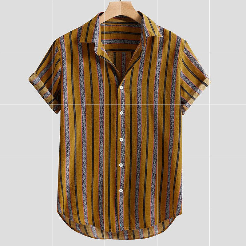 Men’s Casual Thin Short-sleeved Shirt