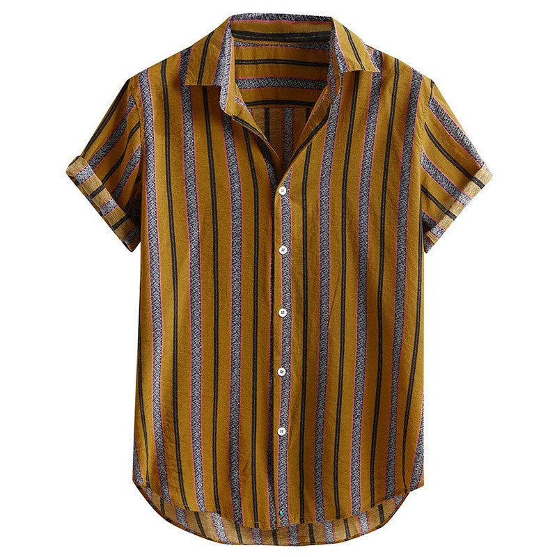 Men’s Casual Thin Short-sleeved Shirt