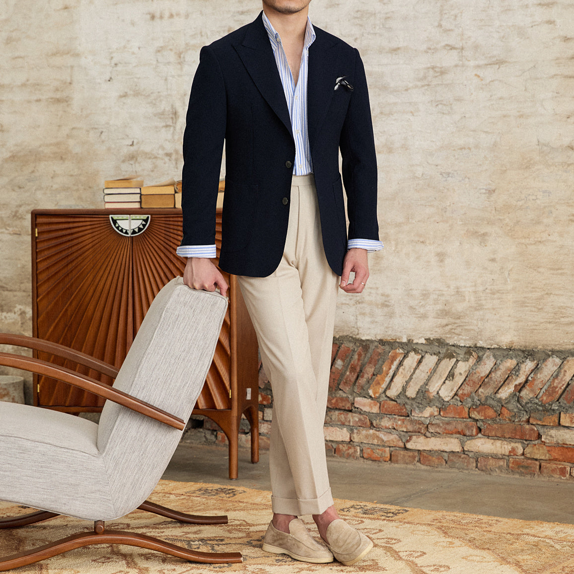 Men’s Casual Summer Thin Slim-fitting Suit Jacket