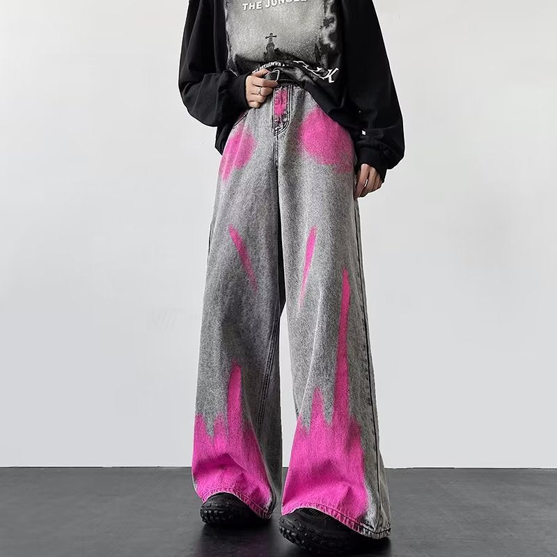 Men’s Fried Street Graffiti Jeans