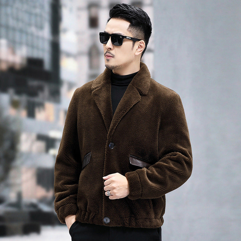 Men’s Fur Short Sheepskin Coat