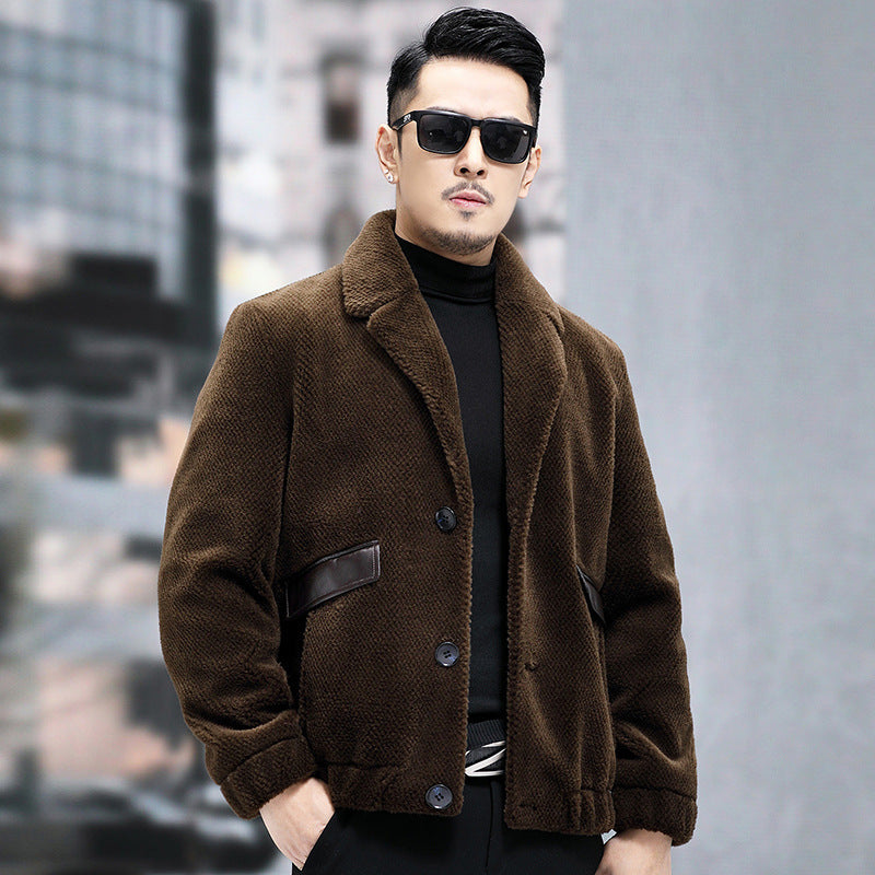Men’s Fur Short Sheepskin Coat