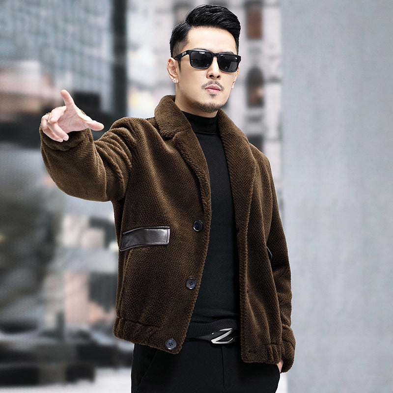 Men’s Fur Short Sheepskin Coat