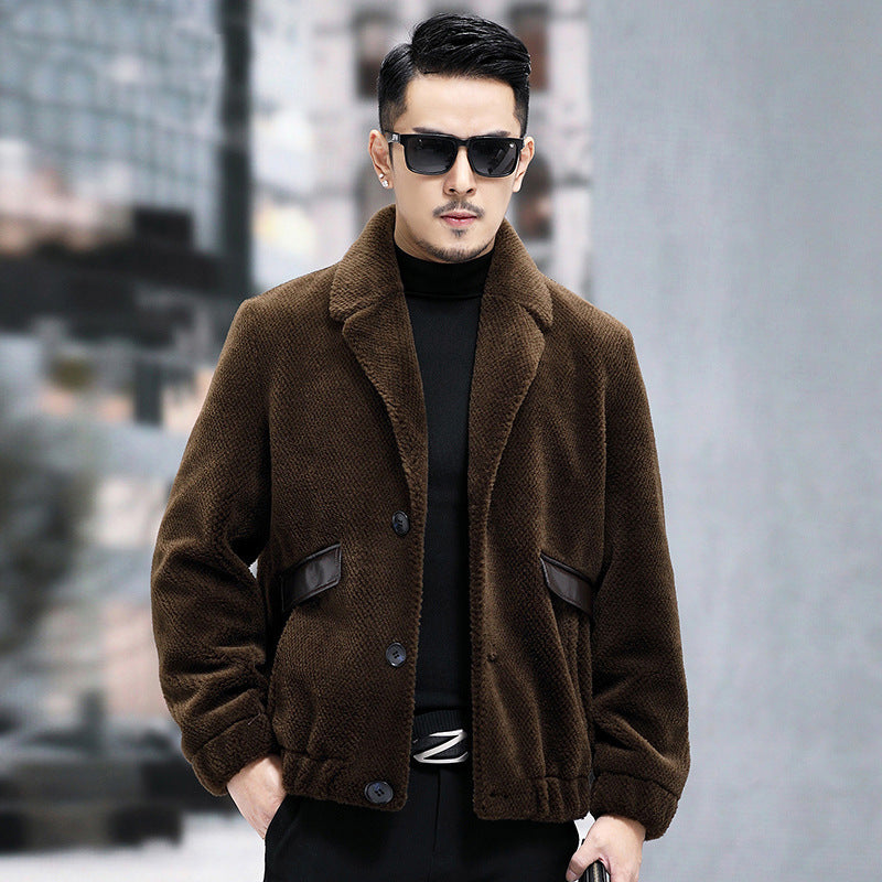 Men’s Fur Short Sheepskin Coat