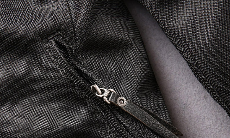 Men’s Genuine Leather Stand Collar Slim Motorcycle Suit