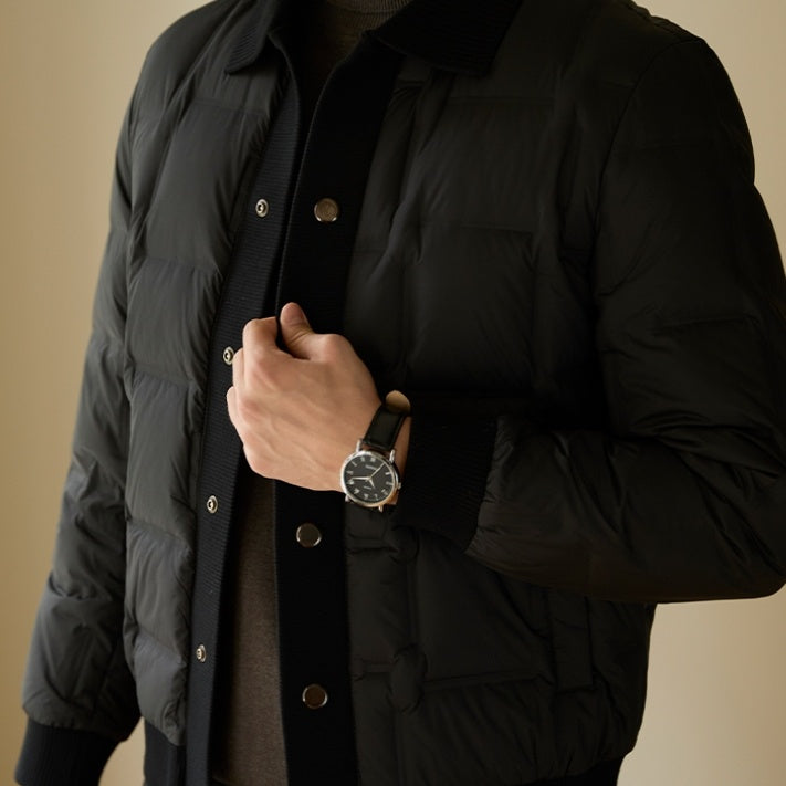 Men’s High-end Casual Patchwork Short Coat