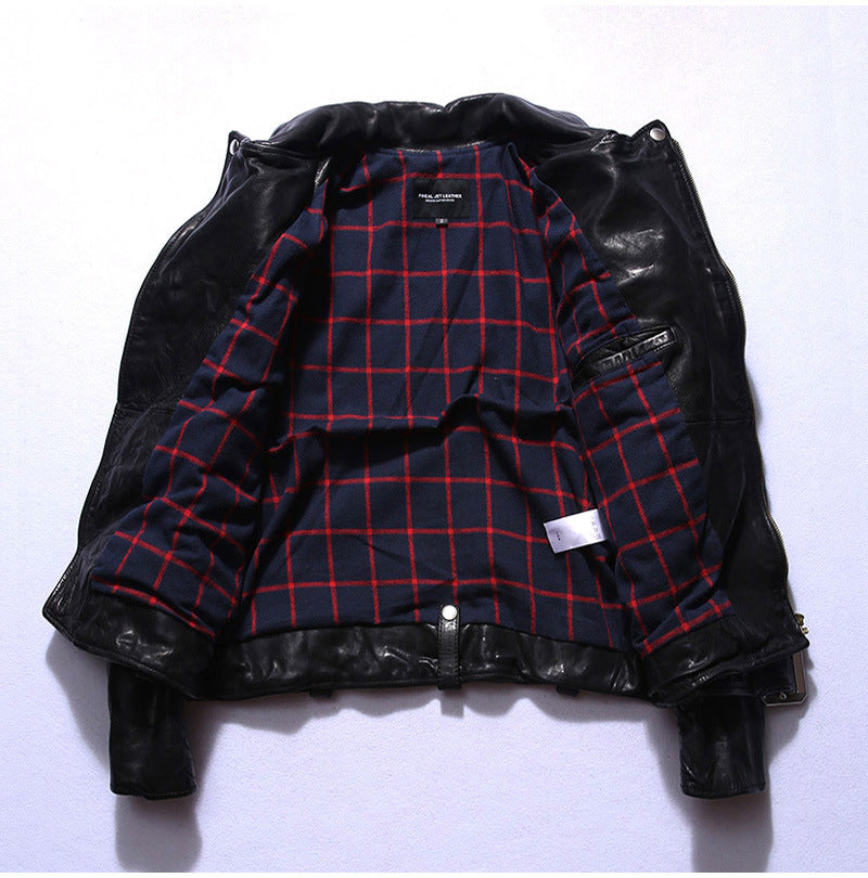Men’s Horse Leather Motorcycle Riding Motorcycle Clothing