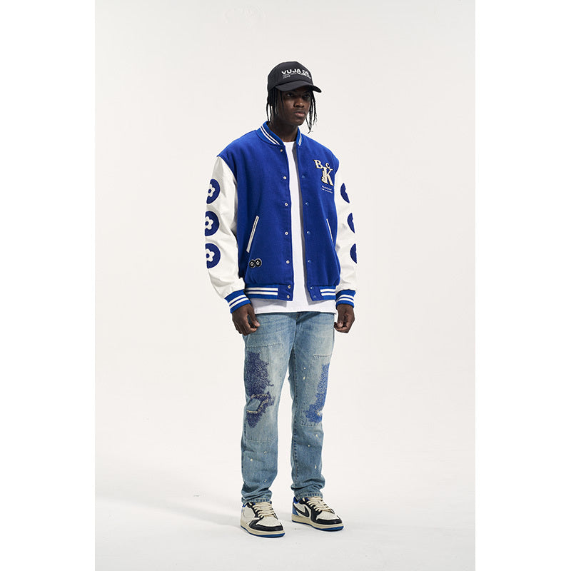 Men’s Loose Baseball Jacket High Street Coat