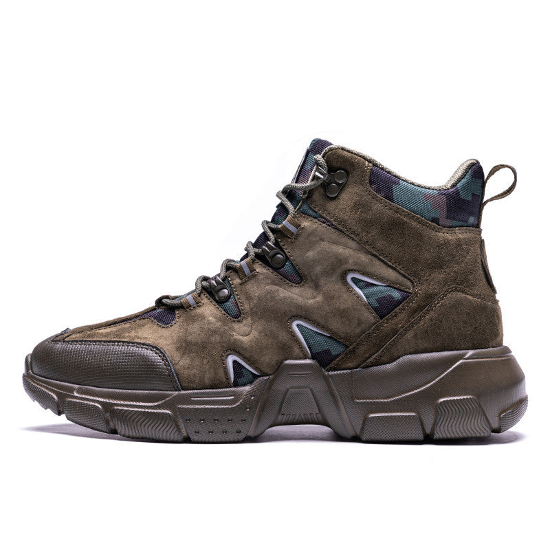 Men’s outdoor mountaineering shoes - Army green / 46