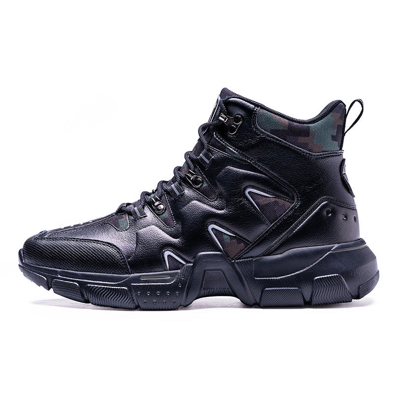 Men’s outdoor mountaineering shoes - Black / 45