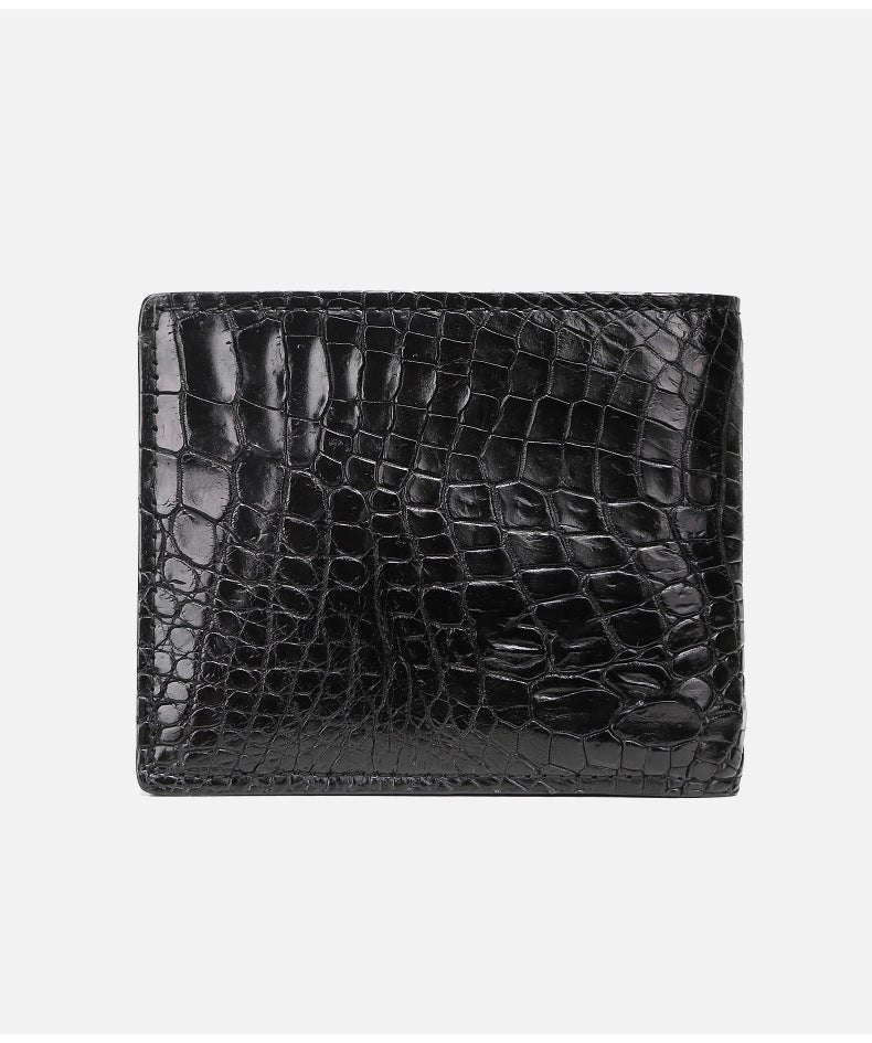 Men’s Real Leather Wallet Short Version - Black