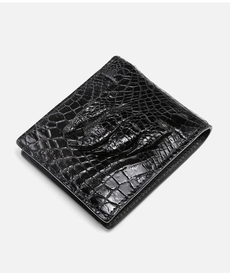 Men’s Real Leather Wallet Short Version - Black