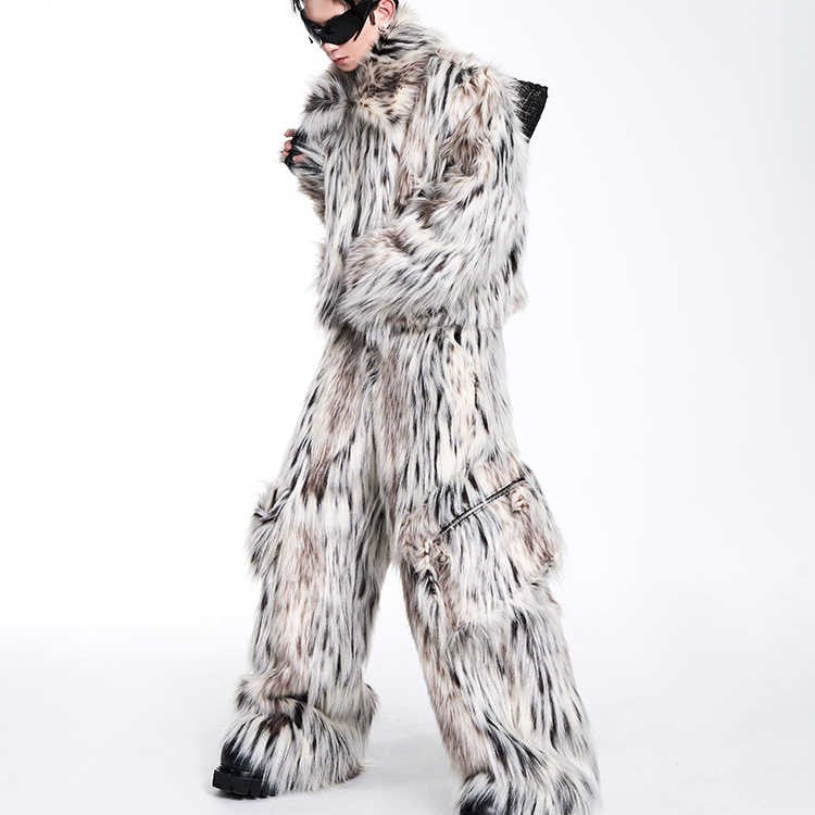 Men’s Short Autumn And Winter Imitation Fur