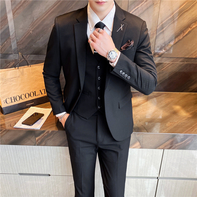 Men’s slim business handsome suit professional wear