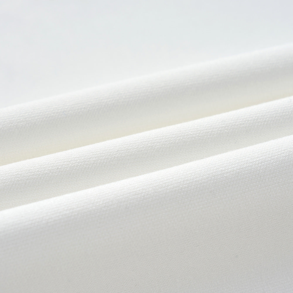 Men’s Suit Set White Zhongshan Suit
