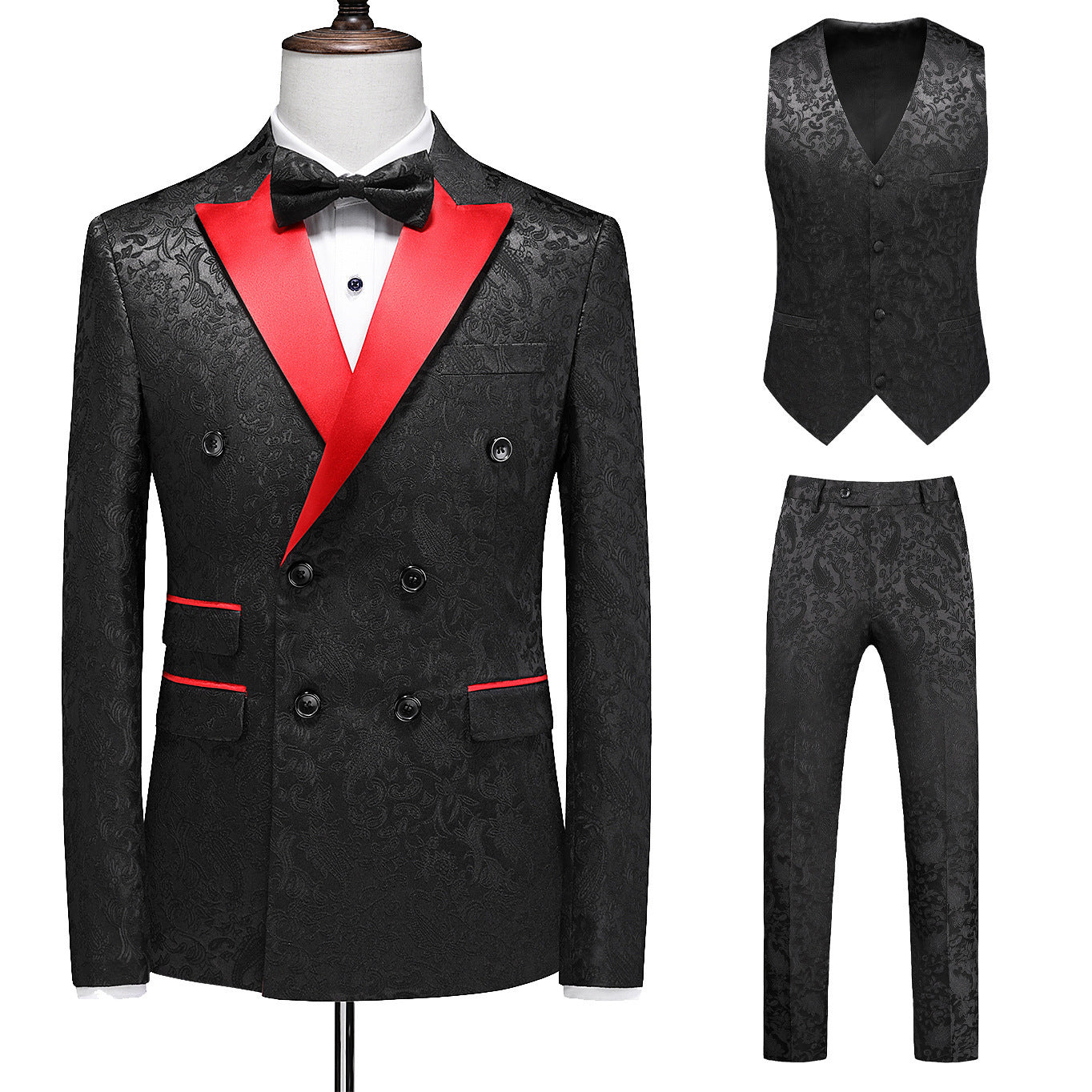 Men’s Suit Slim Fit Business Three-piece Suit
