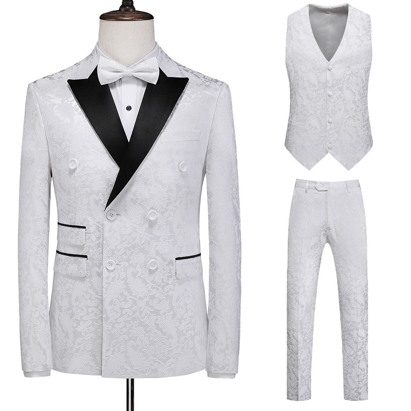 Men’s Suit Slim Fit Business Three-piece Suit