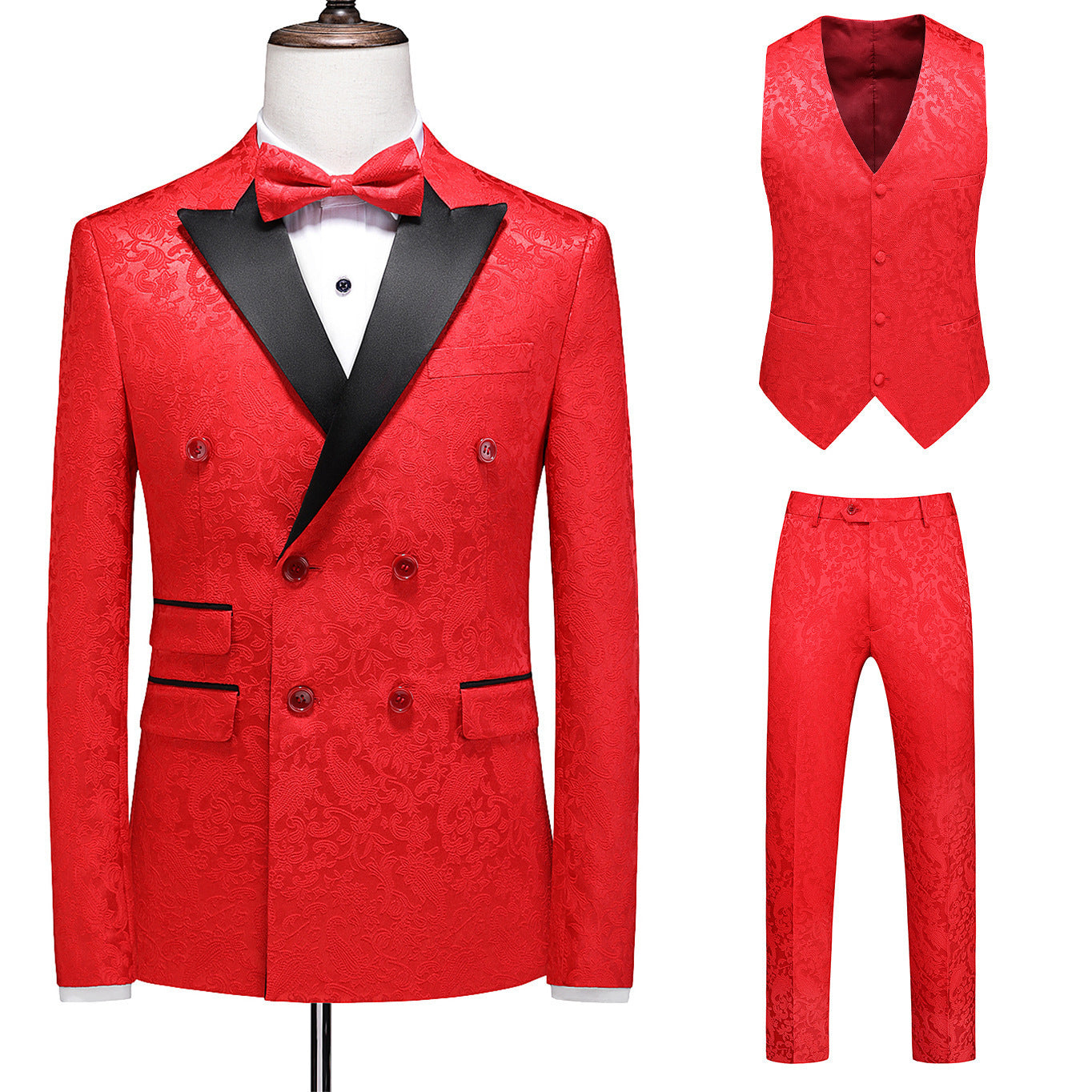 Men’s Suit Slim Fit Business Three-piece Suit