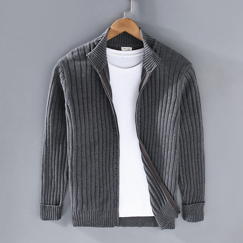 Men’s Sweater New Cardigan - Dark gray / M - 4