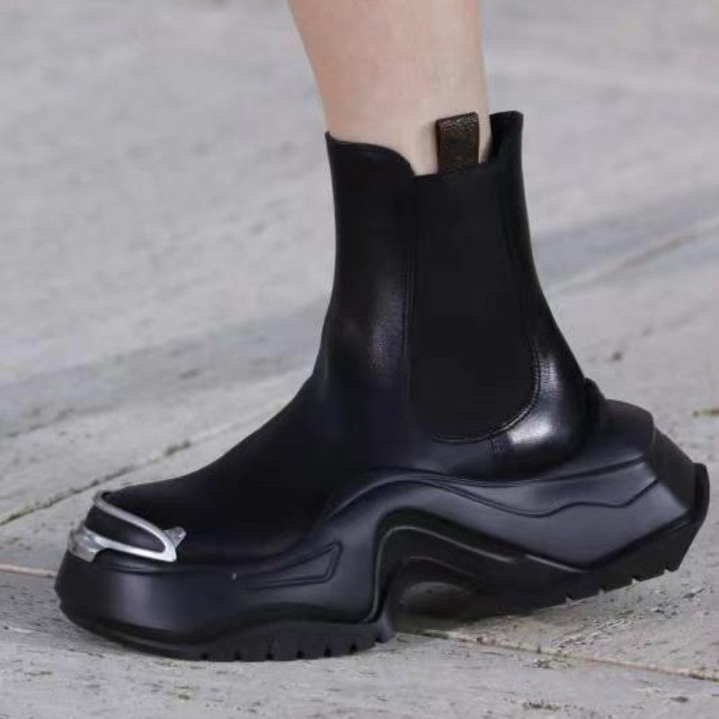 Men’s Thick-soled Inner Elevating Boots