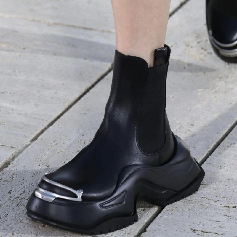 Men’s Thick-soled Inner Elevating Boots