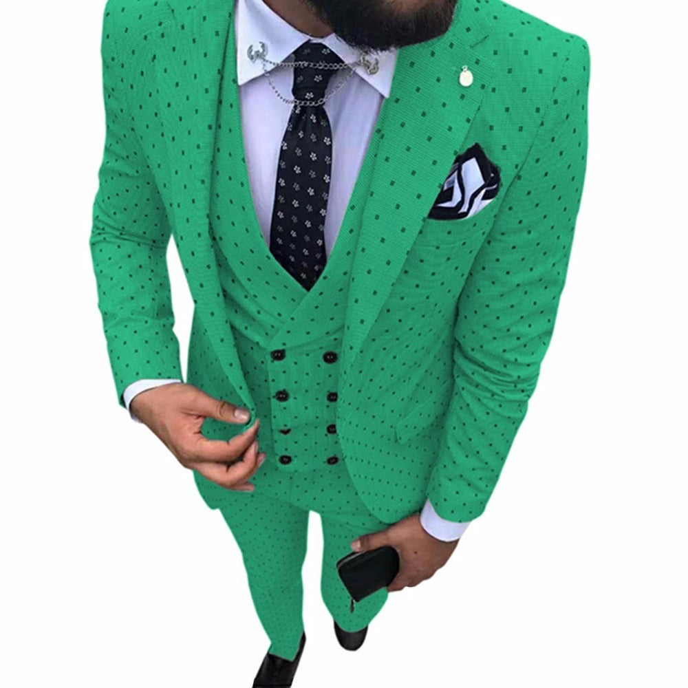 Men’s three-piece suit - Forest Green / S