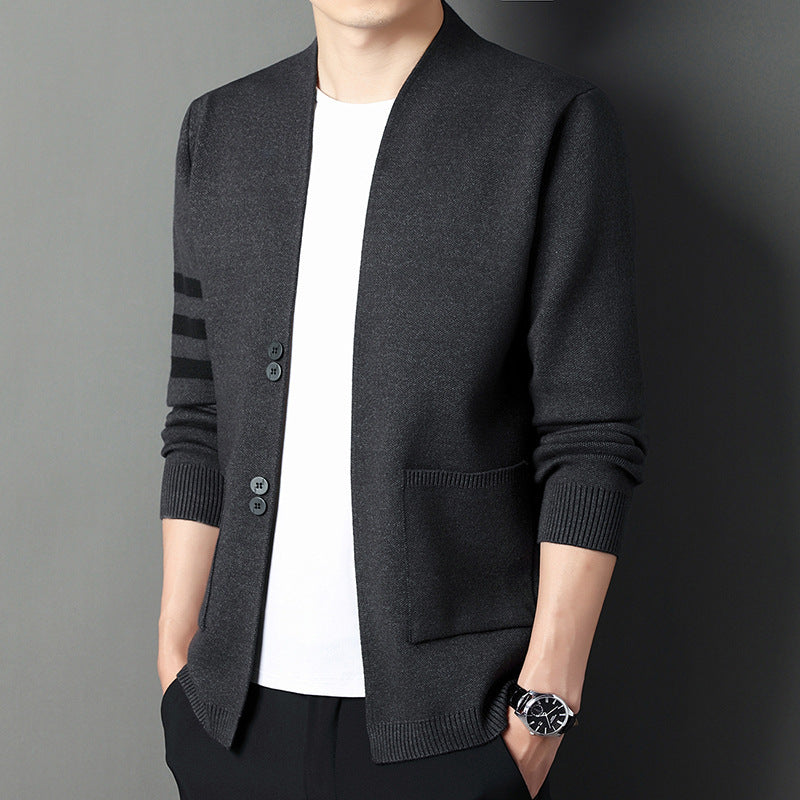 Men’s Tops Spring And Autumn Coat Thin - Gray / M