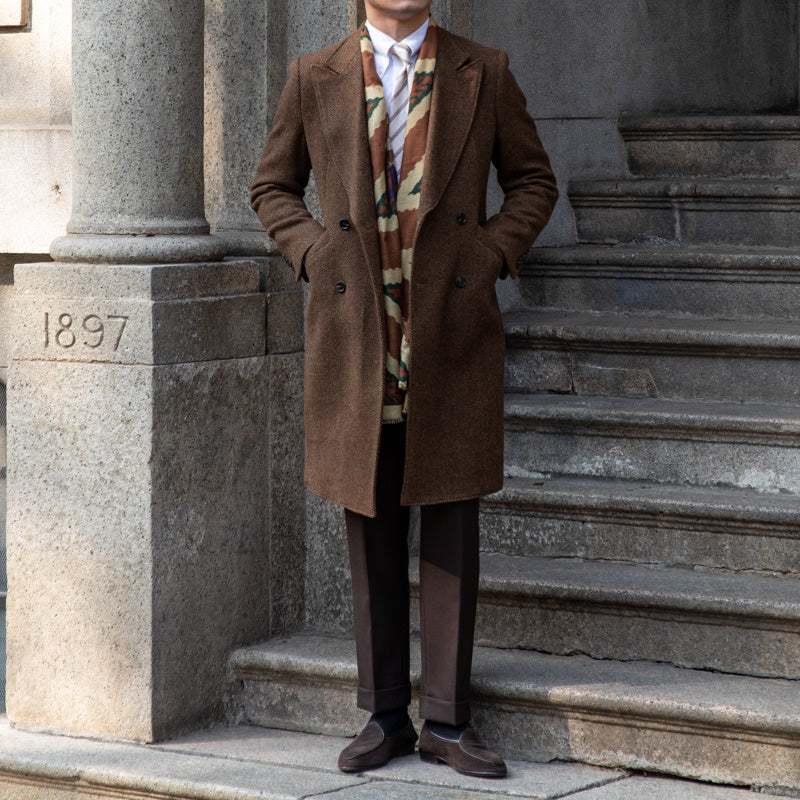 Men’s Vintage Wool Brown Denim Jacket