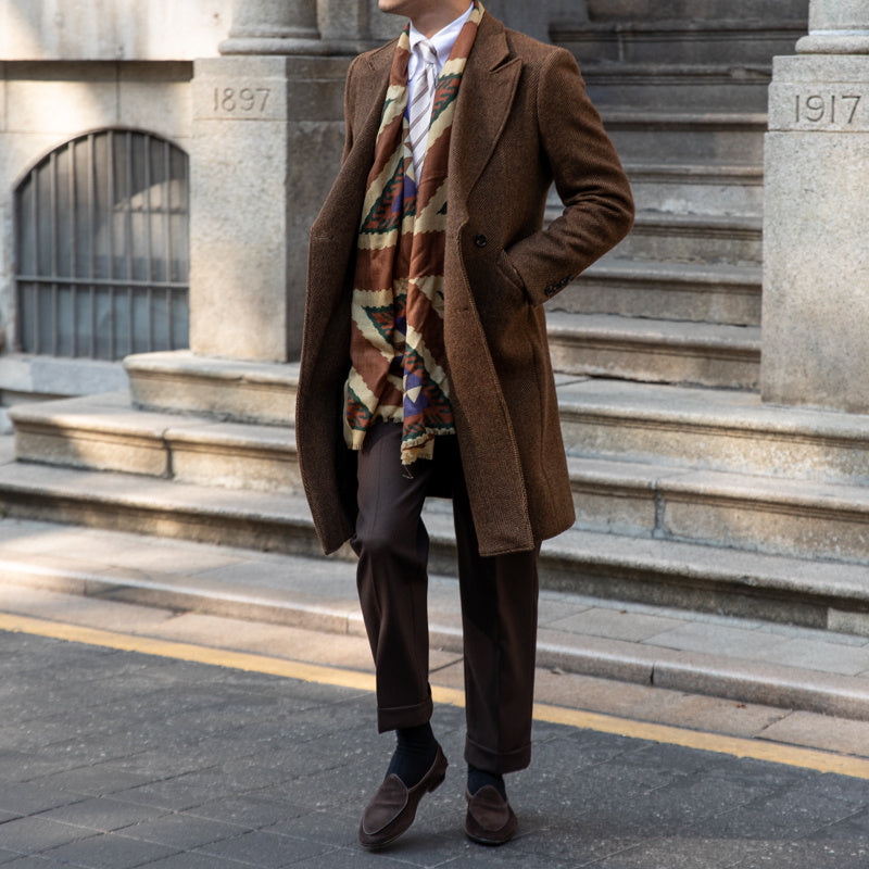 Men’s Vintage Wool Brown Denim Jacket