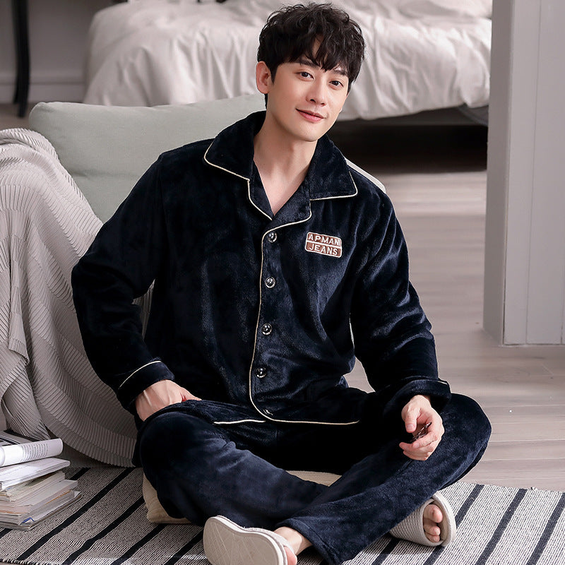 Men’s Winter Flannel Pajamas Suit - YD9278 / L