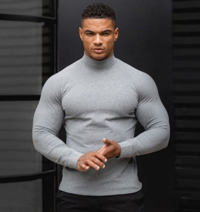 Sports Long-sleeved Men’s Loose And Quick-drying T-shirt Running Basketball - Grey / M