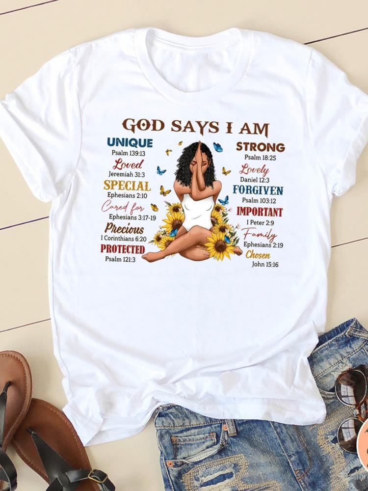 Letter Style Cute Sweet Short Sleeve Fashion Women Print - SN35240 / XS