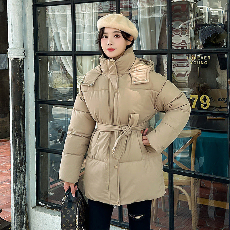 Women’s Mid-length Thickened Minority Fashion Temperament Cotton-padded Jacket