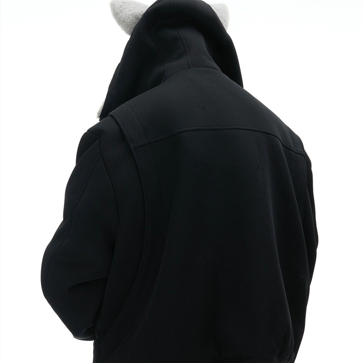 Niche Mountain Carving Plush Hooded Sweater Reversible Coat Couple Cotton Clothes