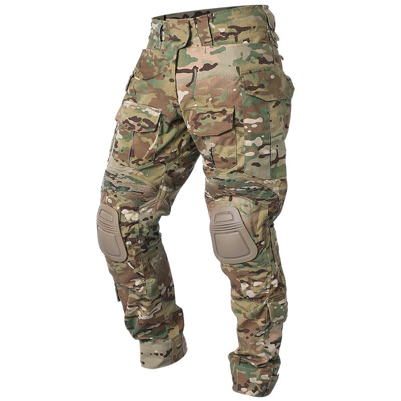 Small Steel Scorpion G3 Frog Suit Tactical Pants Combat Pants Military Fans Outdoor Training Belt Knee Pad - Multicam