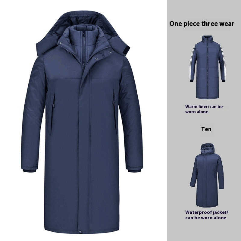 Removable Liner Long National Team Sports Coat - Blue Net Version / S