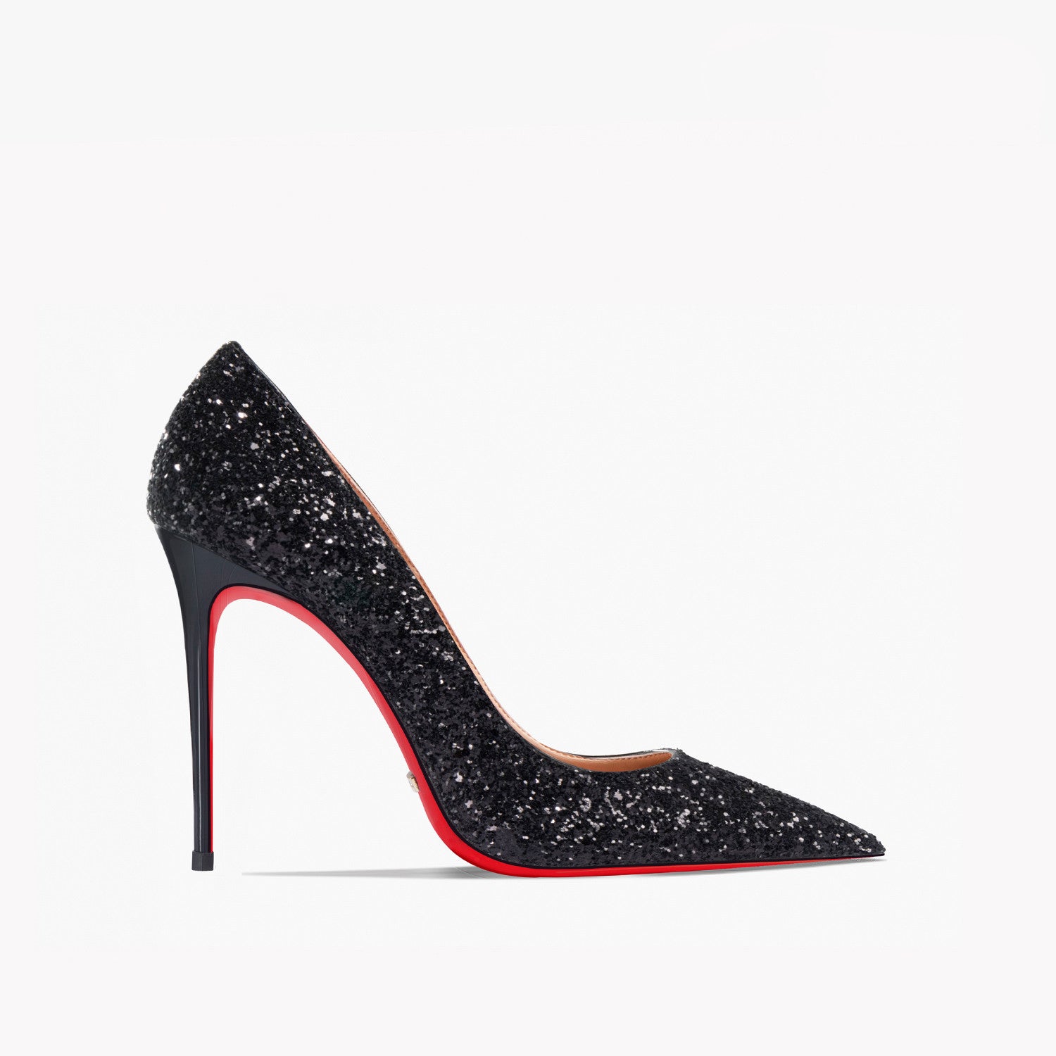 New 12cm Super Pointed High Heels Women’s Black Silver Sequins - 2Black 10cm / 33