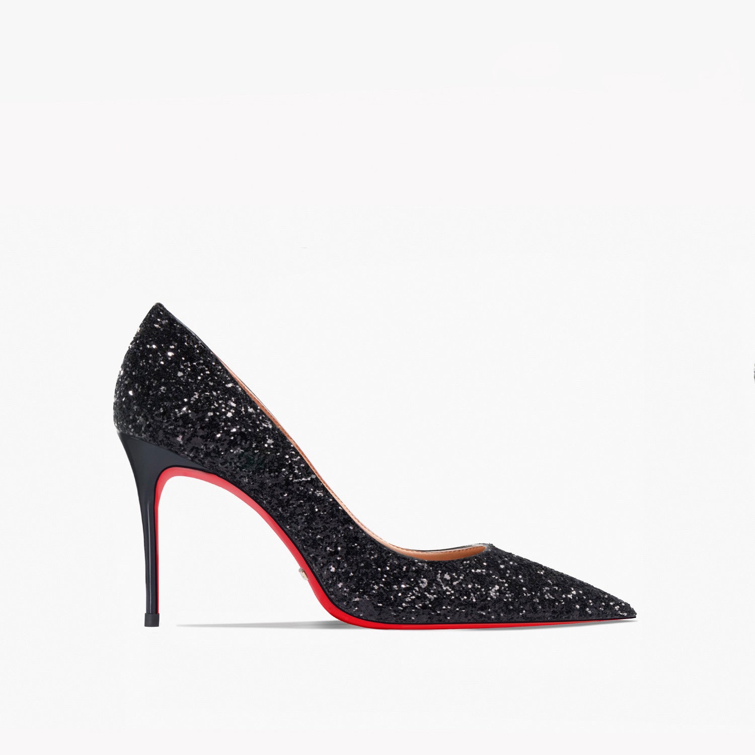 New 12cm Super Pointed High Heels Women’s Black Silver Sequins - 2Black 8cm / 33