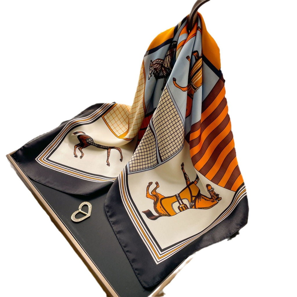 New 70 Korean Style Small Square Towel Silk Scarf For Women