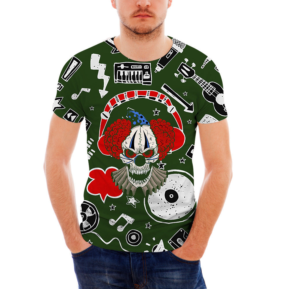 Men’s Sports Fitness Leisure T-shirt Short-sleeved Men’s Slim Shirt