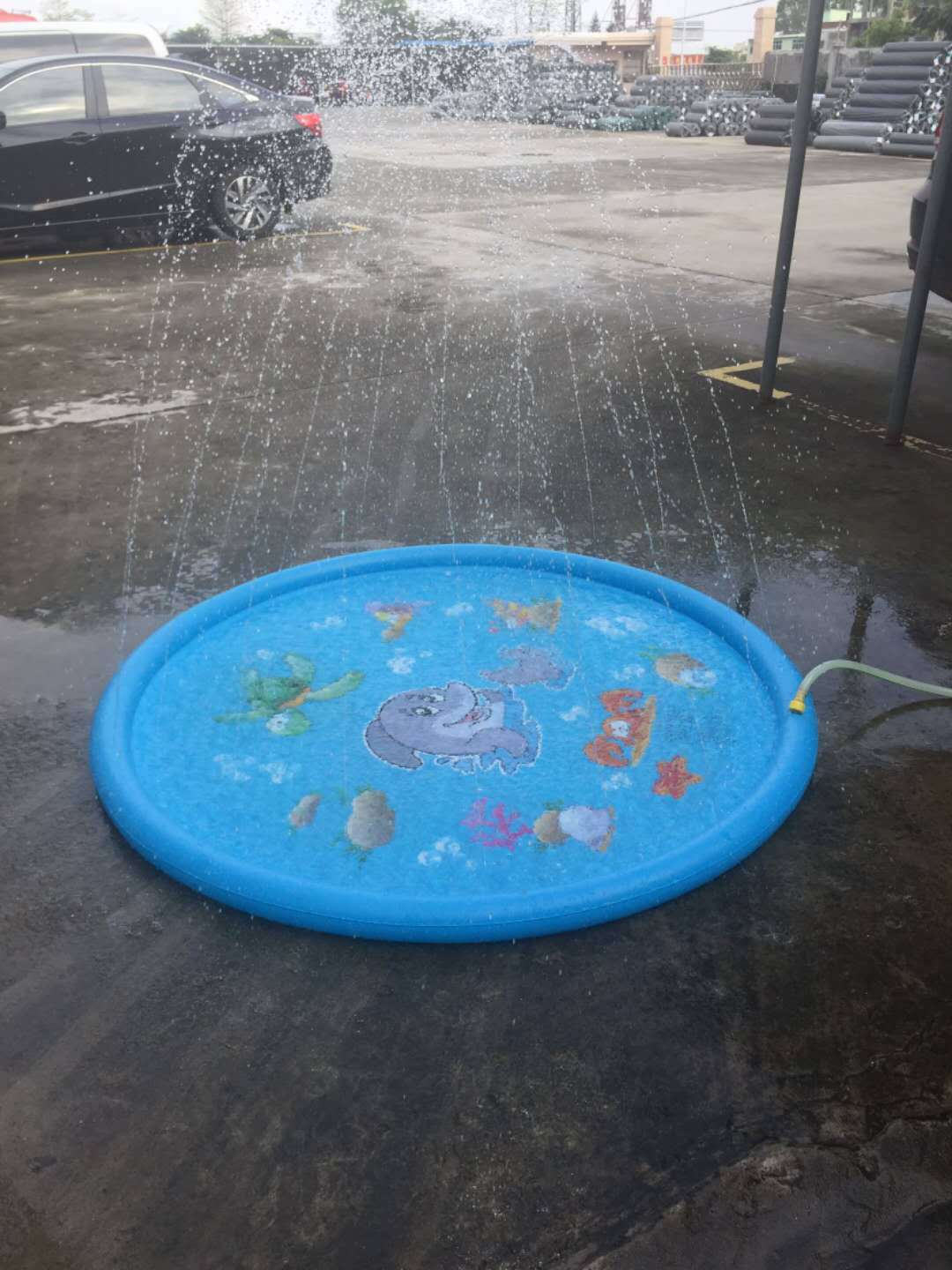 Durable Children’s Water Spray Pool Mat Splash Sprinkle Play Pad Mat