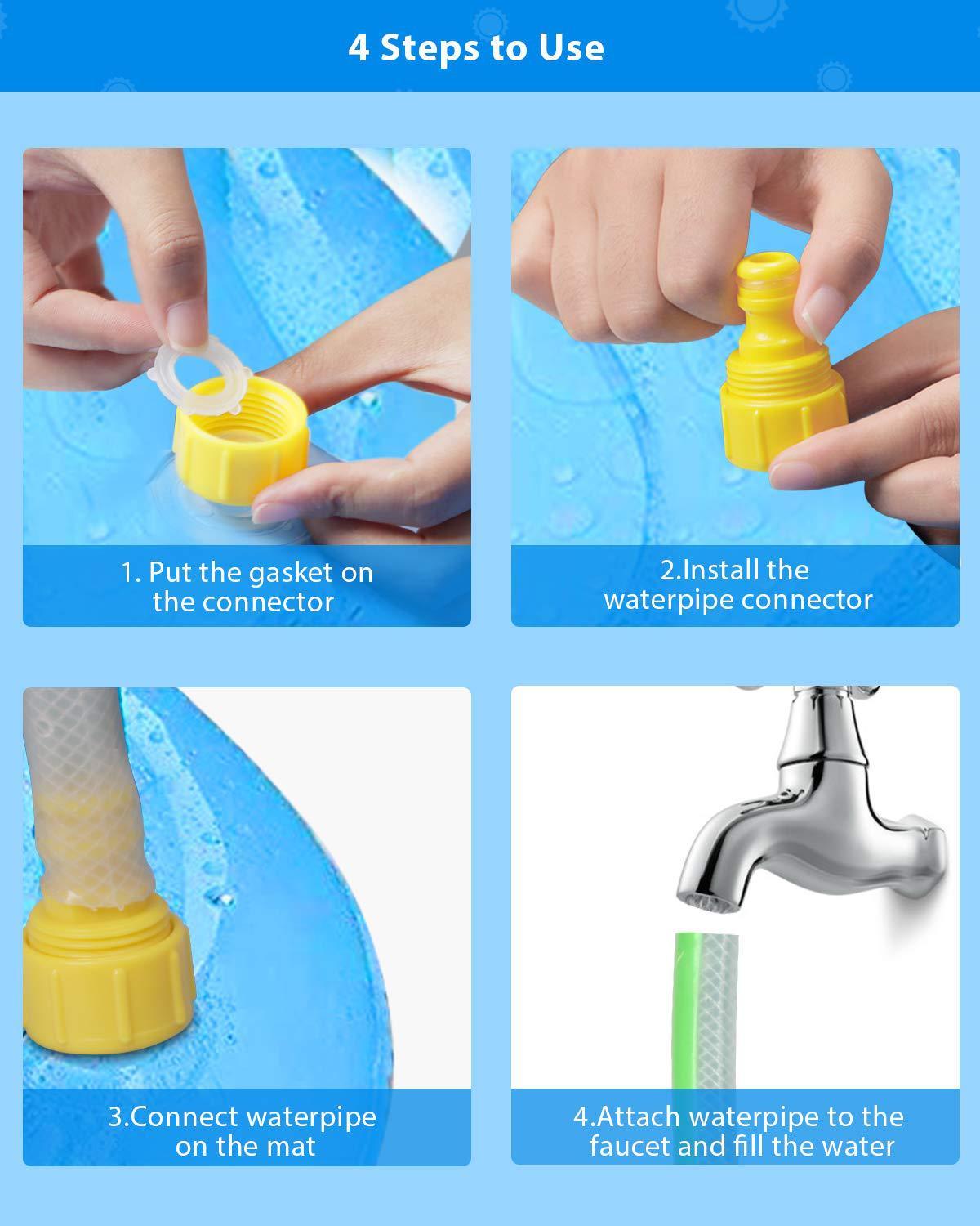 Durable Children’s Water Spray Pool Mat Splash Sprinkle Play Pad Mat