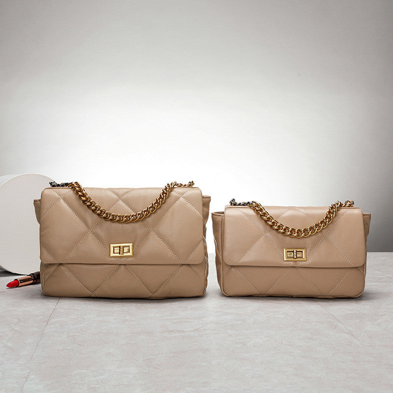 Original Blue Chain Bag Distribution Explosion - Apricot / Large