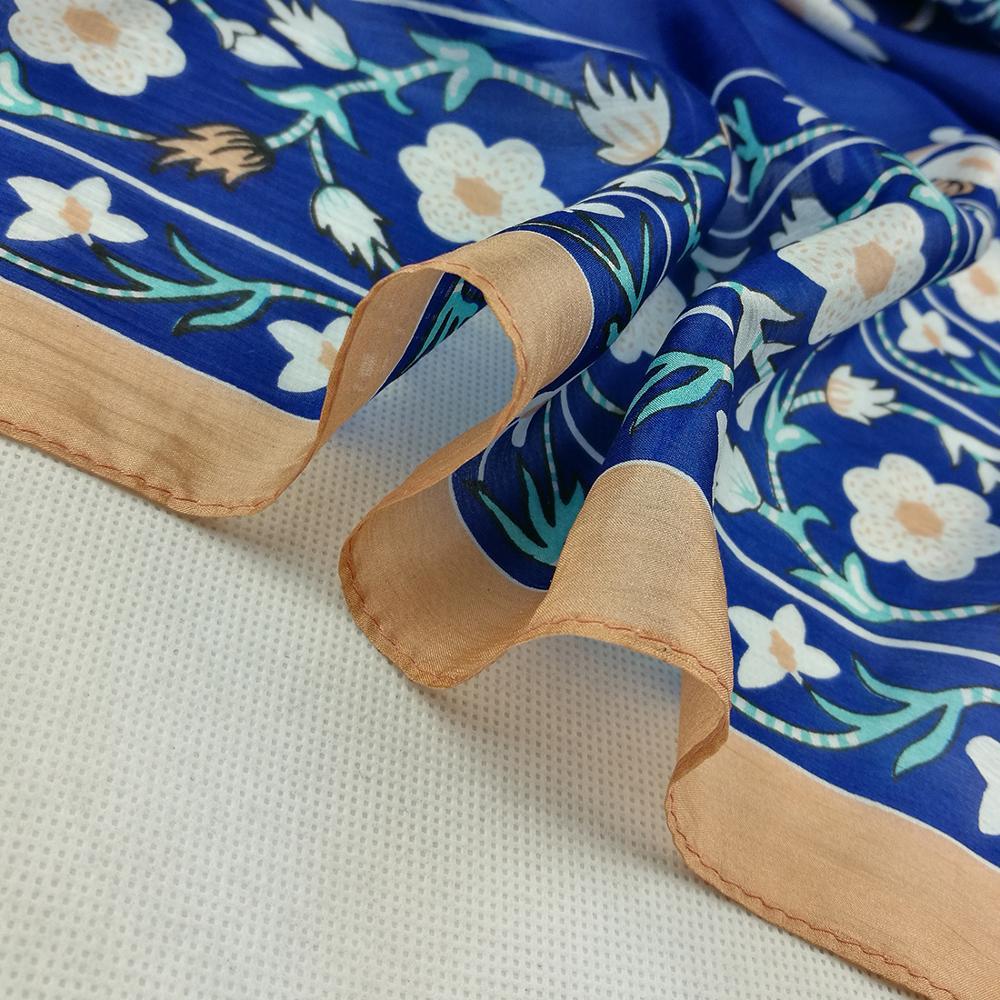 Oversized Sun Protection Shawl Ethnic Travel - Blue