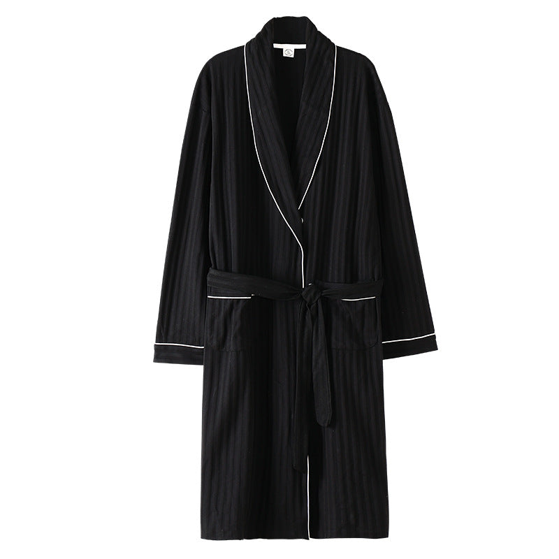 Pajamas Men’s Spring And Autumn Cotton Long-sleeved Sleeping