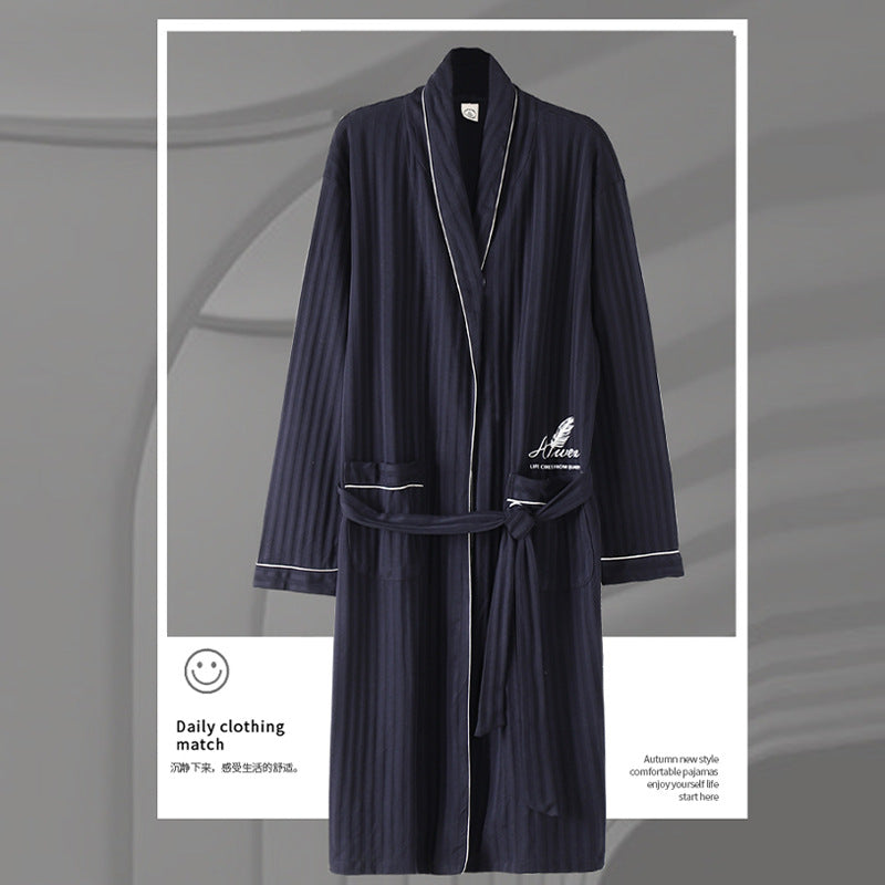 Pajamas Men’s Spring And Autumn Cotton Long-sleeved Sleeping - LT306 / L
