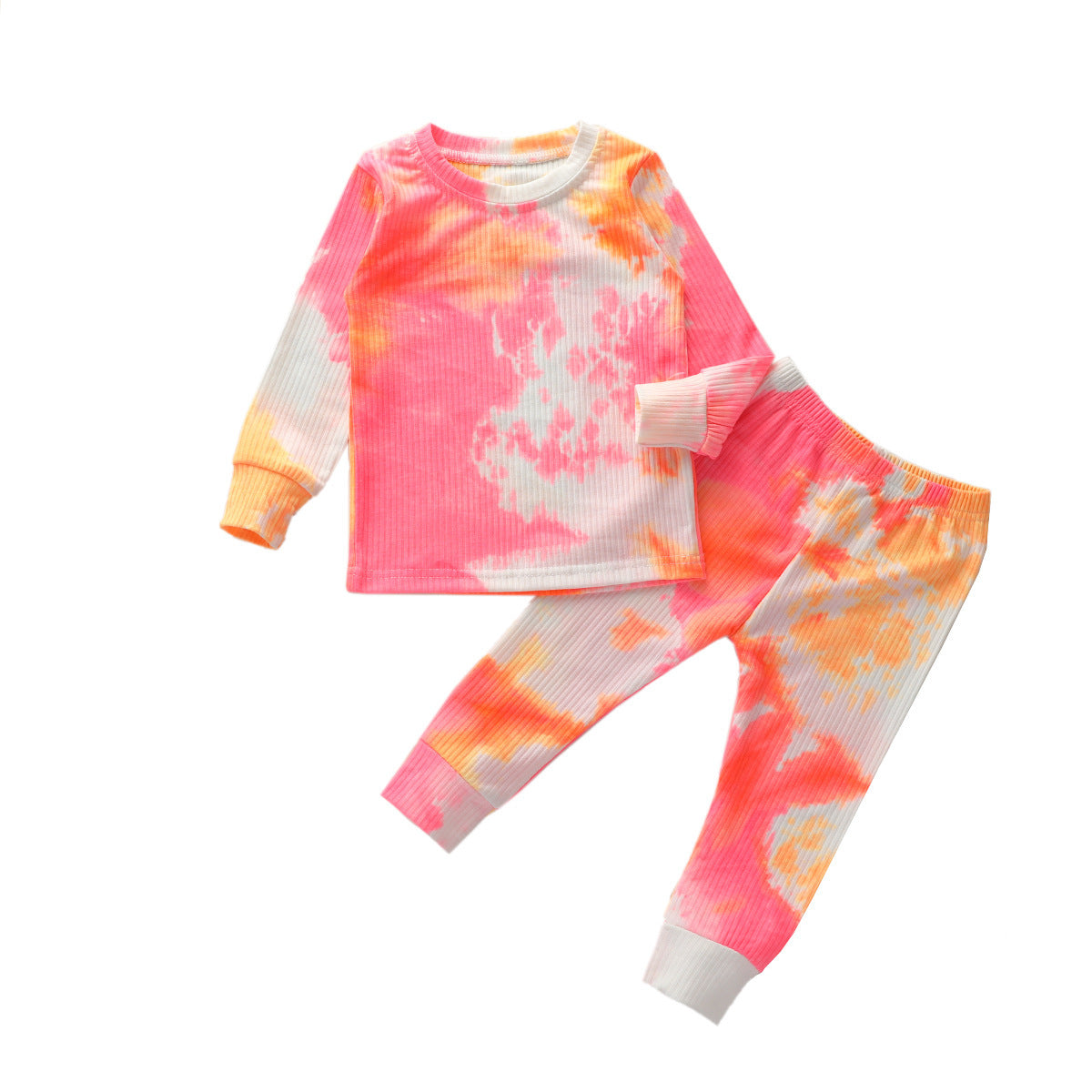 Spring and Autumn Long Sleeve Pit Striped Top for Small and Medium Girls - A / 110cm