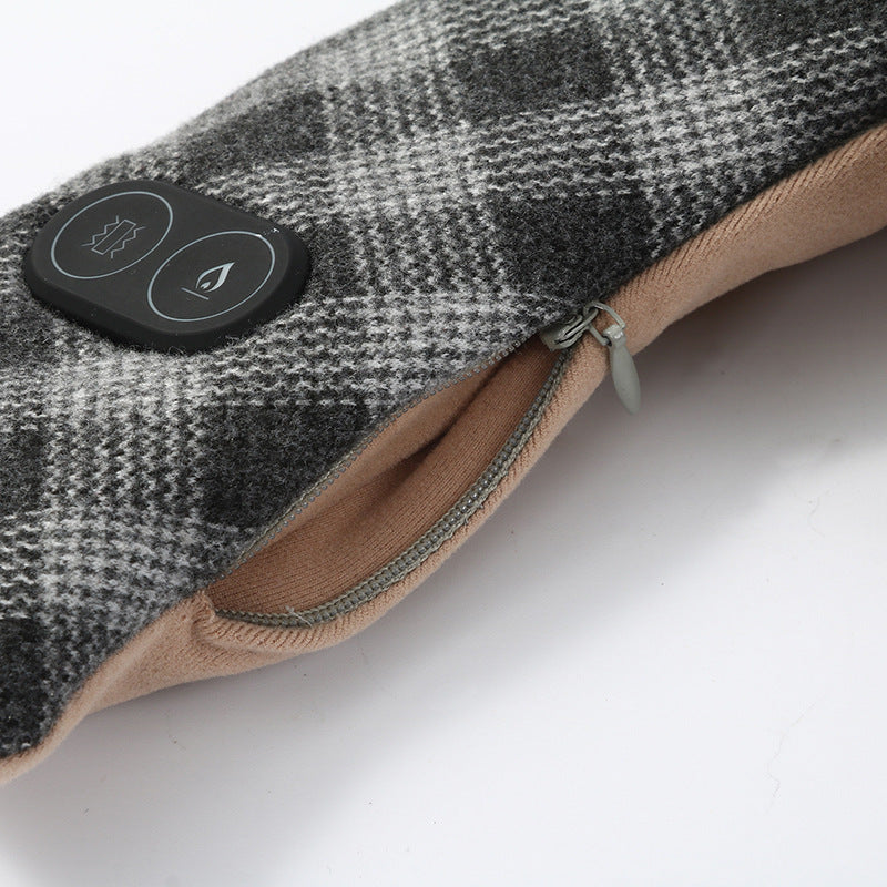 Massage Heating Scarf Electric Vibration - Plaid