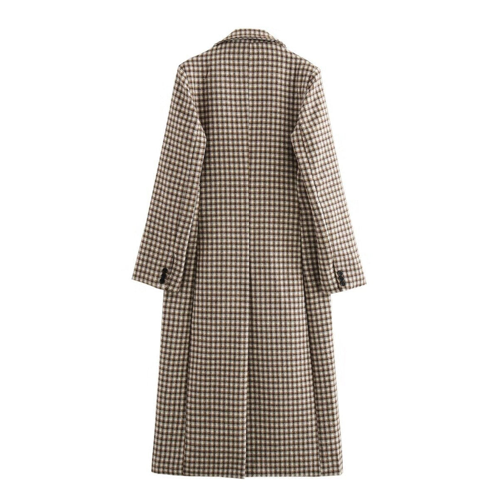 Women’s Fashion Single-breasted Overcoat Coat