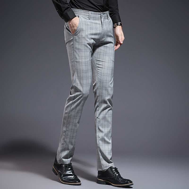 Casual pants Plaid slim men’s pants
